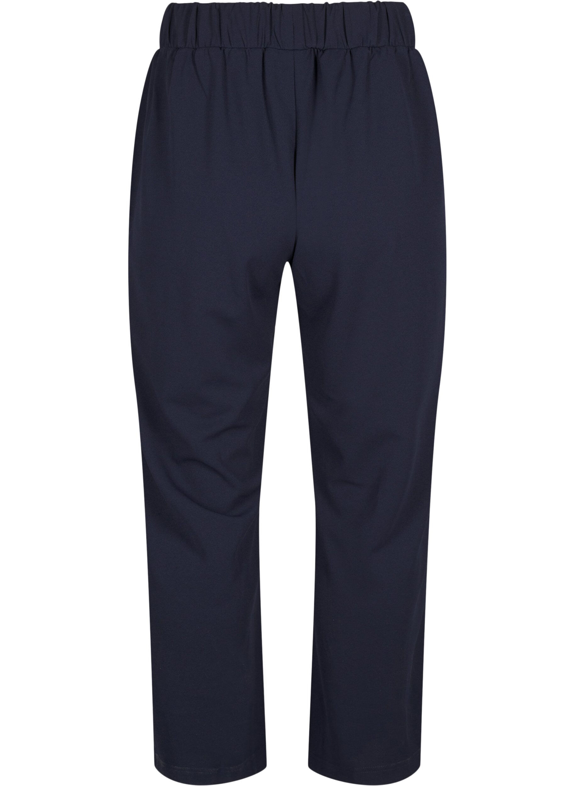 Zizzi Pantalon ample avec poches, Bleu, Packshot image number 1