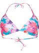 Soutien-gorge bikini triangle avec imprimé, Rose, Packshot image number 0