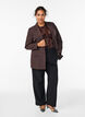 Blazer classique avec fermeture boutonn&eacute;e, Marron, Model image number 1