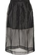Jupe longue fa&ccedil;on organza, Noir, Packshot image number 0