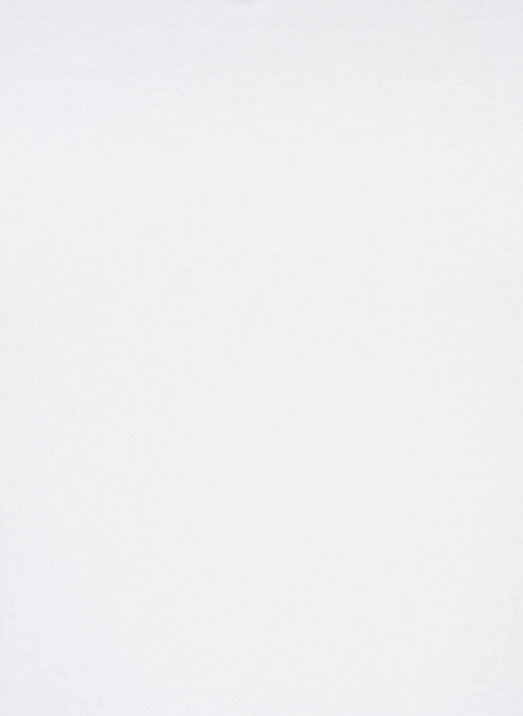 Zizzi Top basique, Bright White, Packshot image number 2