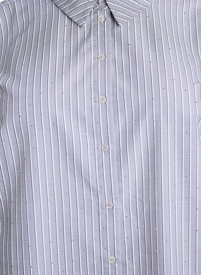 Chemise rayée avec des clous, Noir, Packshot image number 2