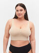 Soutien-gorge souple sans rembourrage, Beige, Model image number 0