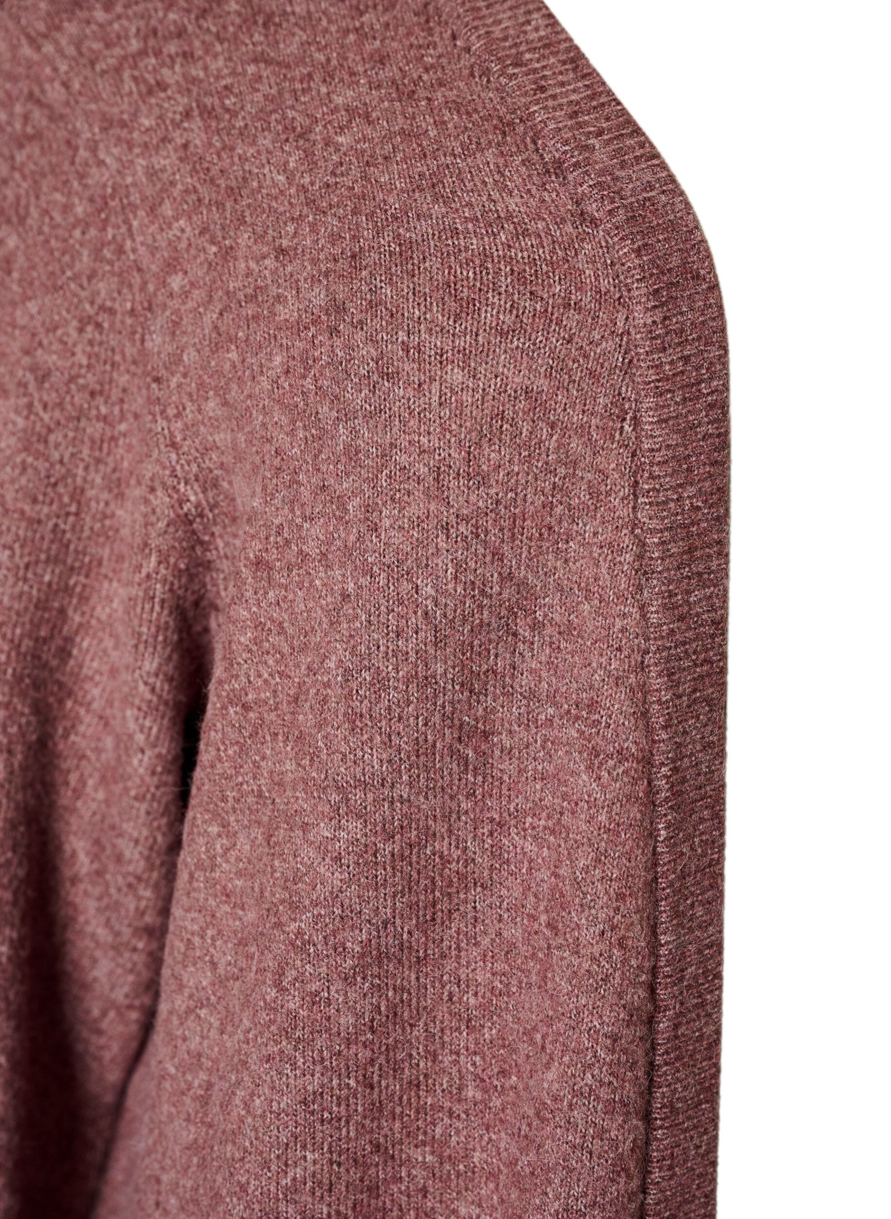 ZizziCardigan en tricot c&ocirc;tel&eacute; avec poches, Rose poudr&eacute;e, Packshot image number 2