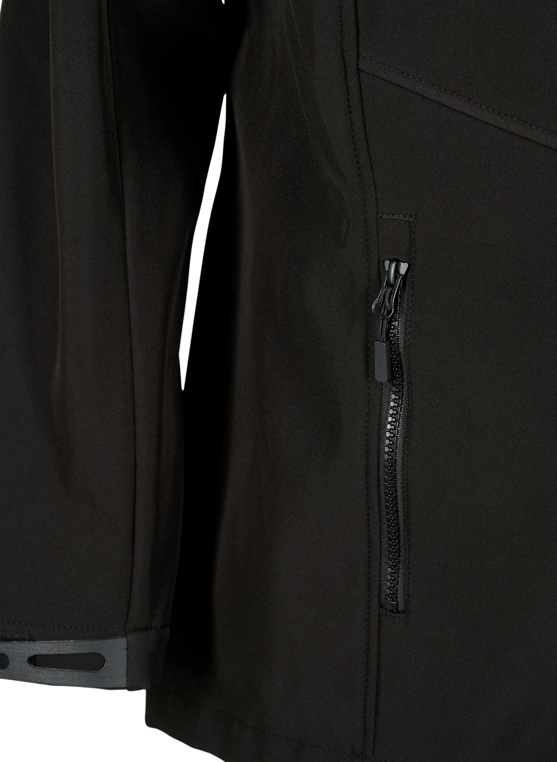 Zizzi  Veste softshell courte avec des poches, Black, Packshot image number 3