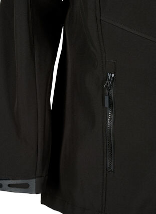  Veste softshell courte avec des poches, Black, Packshot image number 3