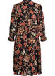 Robe midi &agrave; imprim&eacute; floral avec ceinture amovible &agrave; nouer, Charbon, Packshot image number 1