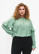 Blouse avec volants et boutons, Green Bay, Model image number 0