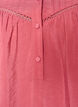 Blouse en viscose avec nervures et effet ballon, Rose, Packshot image number 2
