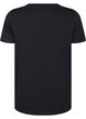 T-shirt en coton avec strass, Black, Packshot image number 1