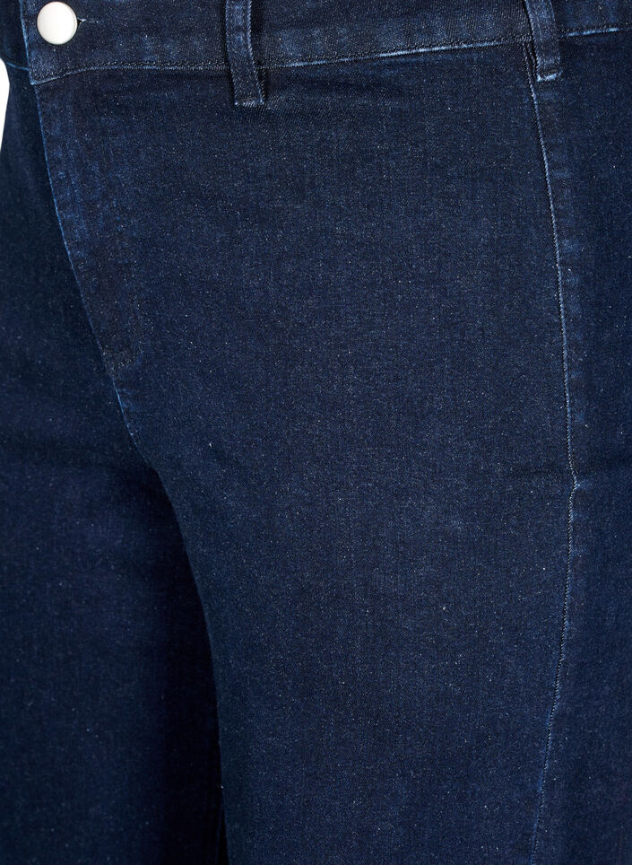 Jean large taille haute, Bleu, Packshot image number 2