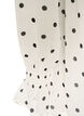 Robe en viscose avec volants et manches transparentes, Blanc, Packshot image number 3