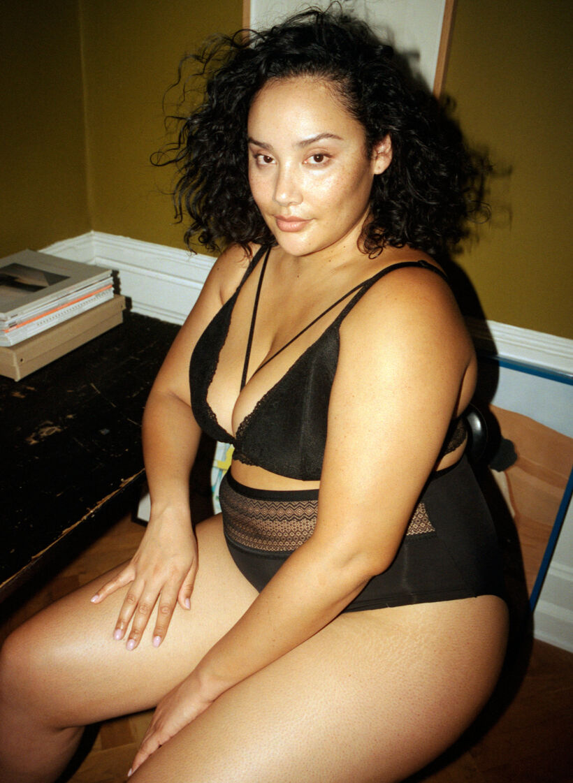 Culotte avec taille extra haute, Black, Image image number 0