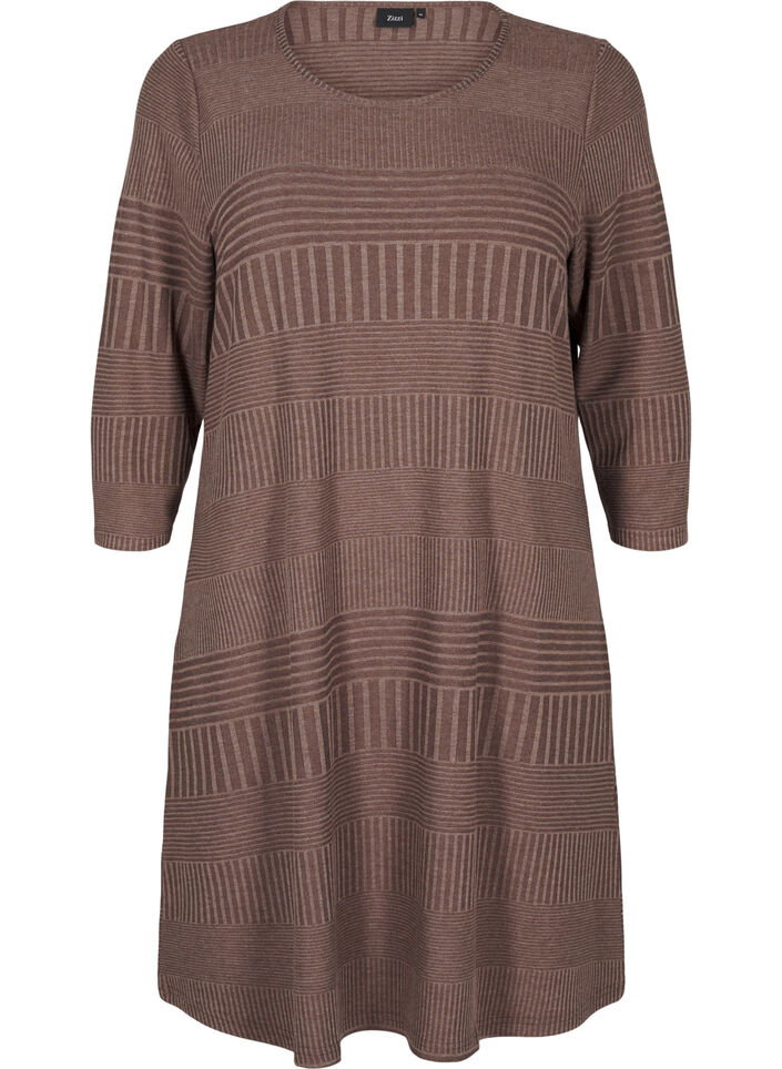 Robe avec manches 3/4 et motif rayé, Ch. Martini Mel., Packshot image number 0