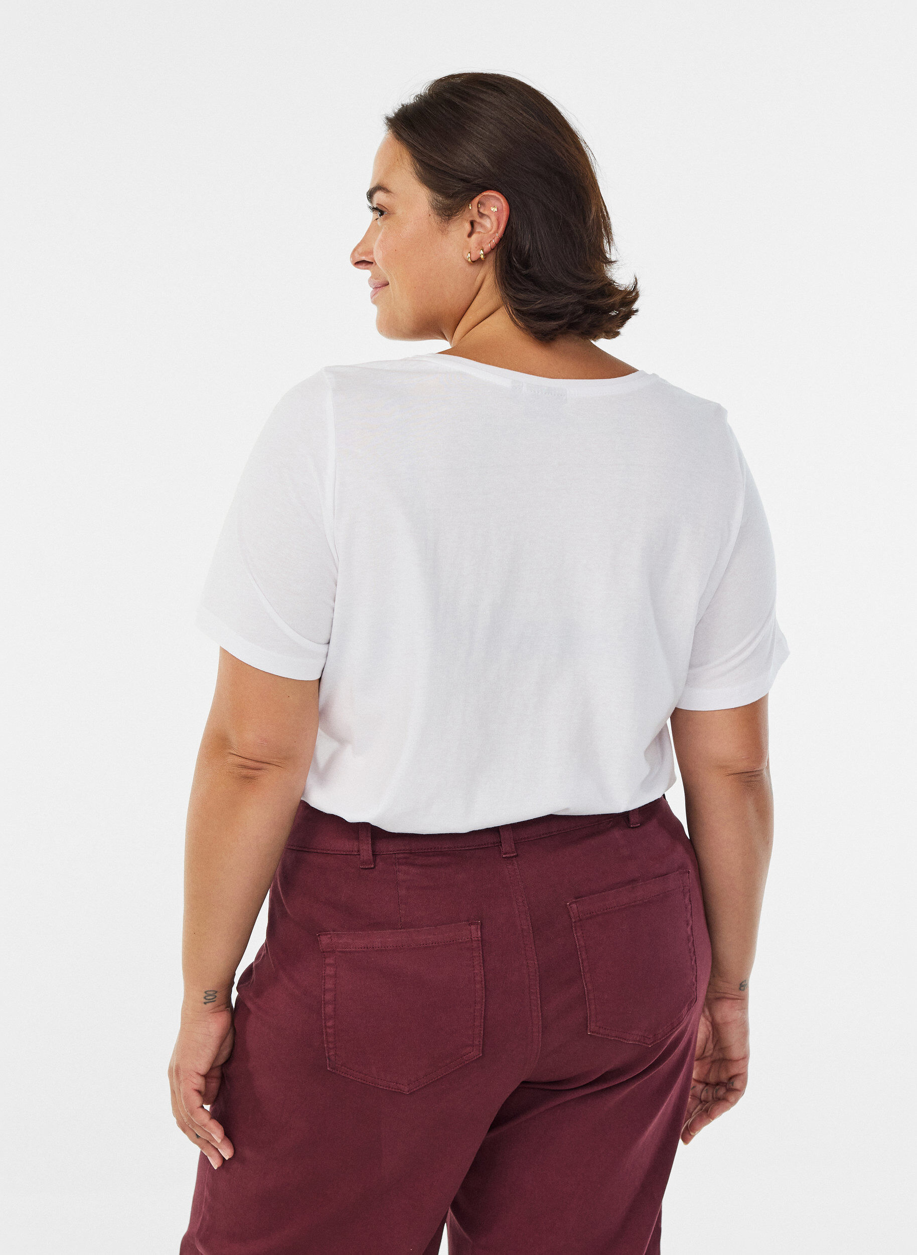 ZizziT-shirt imprim&eacute;, Blanc, Model image number 2