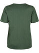 T-shirt basique &agrave; manches courtes et col en V, Vert, Packshot image number 1
