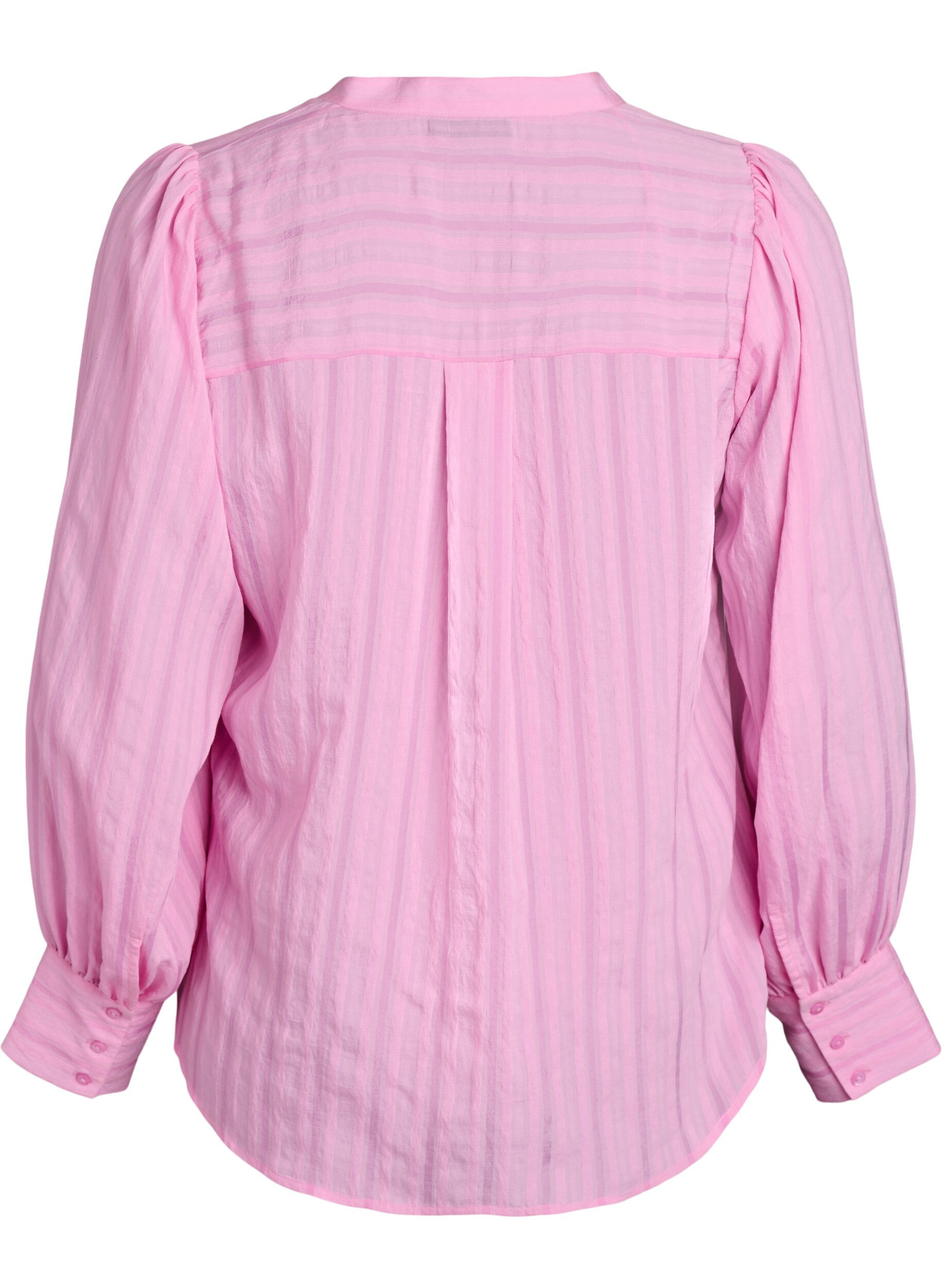 Zizzi Blouse &agrave; rayures verticales, Rose, Packshot image number 1