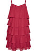 Robe &agrave; volants superpos&eacute;s avec fines bretelles, Rouge, Packshot image number 0
