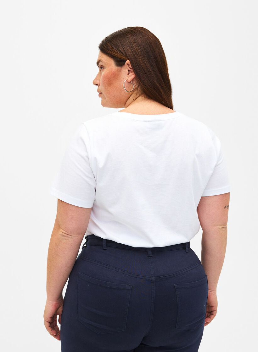 T-shirts à motif floral, Bright W. w. Flower, Model image number 1