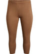 Leggings basiques longueur 3/4 en viscose, Marron, Packshot image number 0