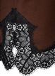 Blouse en jersey avec dentelle, Marron, Packshot image number 3