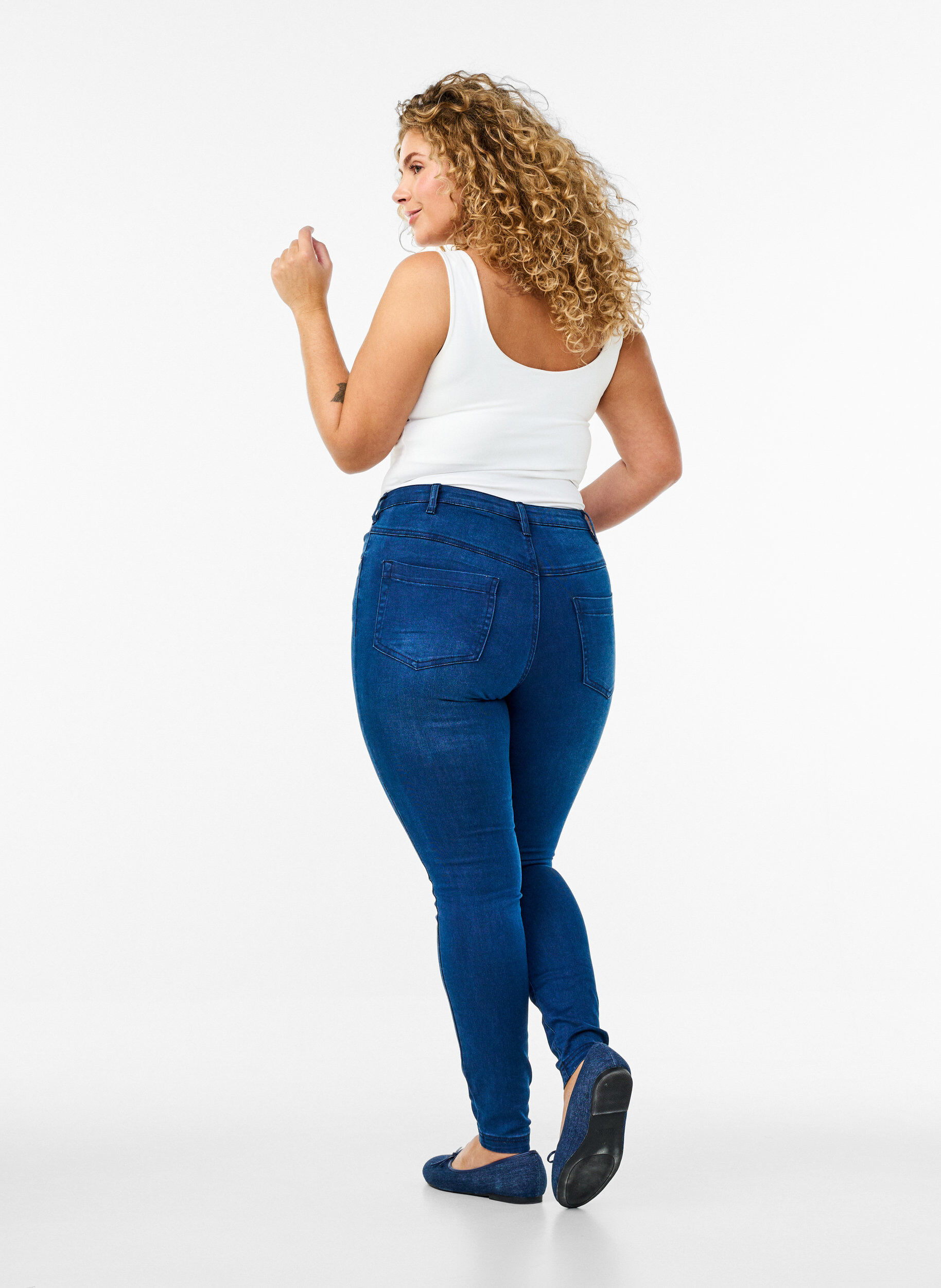 ZizziJean Amy super slim &agrave; taille haute, Blue Denim, Model image number 1