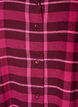 Chemise de pyjama &agrave; carreaux en coton &agrave; manches longues, Bordeaux, Packshot image number 2