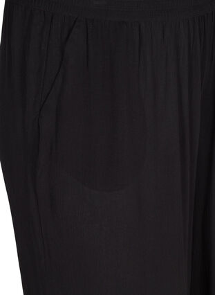 Pantalon-culotte ample en viscosePantalon-culotte ample en viscose, Black, Packshot image number 2