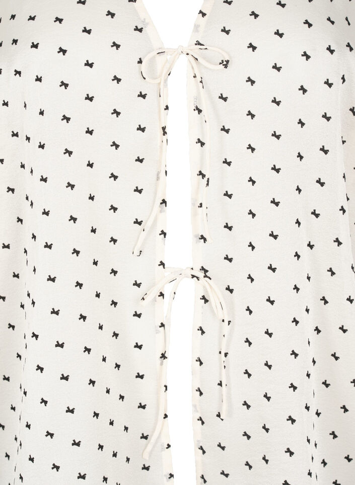 Chemisier avec cravate et nœuds, Ecru w Bow, Packshot image number 2