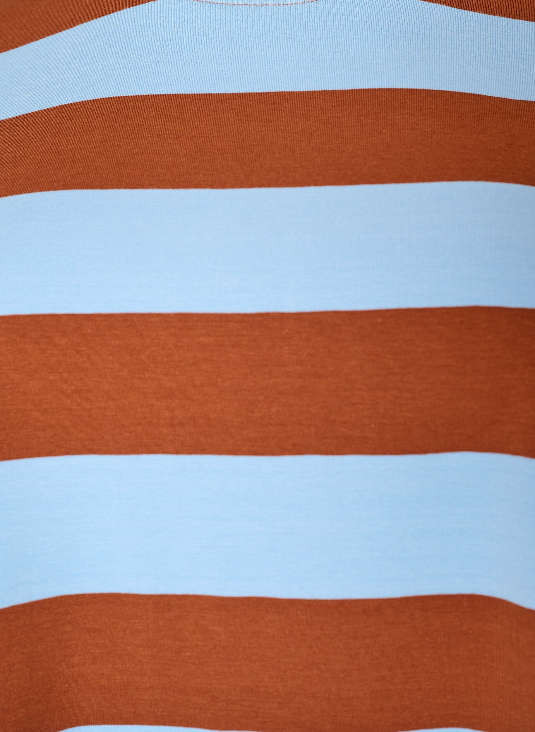 ZizziT-shirt oversize &agrave; rayures et manches 1/2, Bleu Clair, Packshot image number 2
