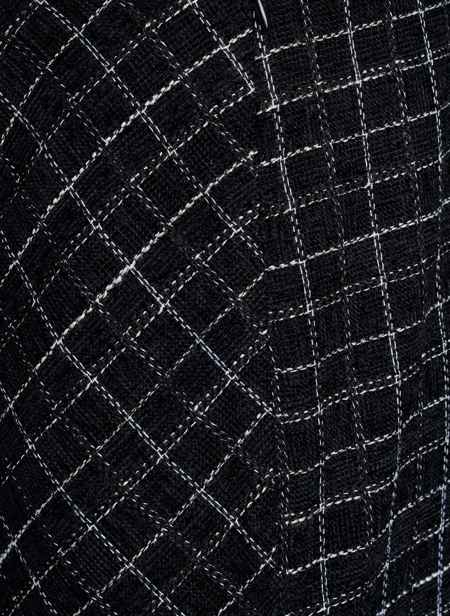 Zizzi Jupe &agrave; carreaux, Noir, Packshot image number 3