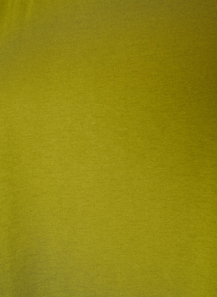 T-shirt &agrave; manches courtes en coton m&eacute;lang&eacute;, Vert, Packshot image number 2