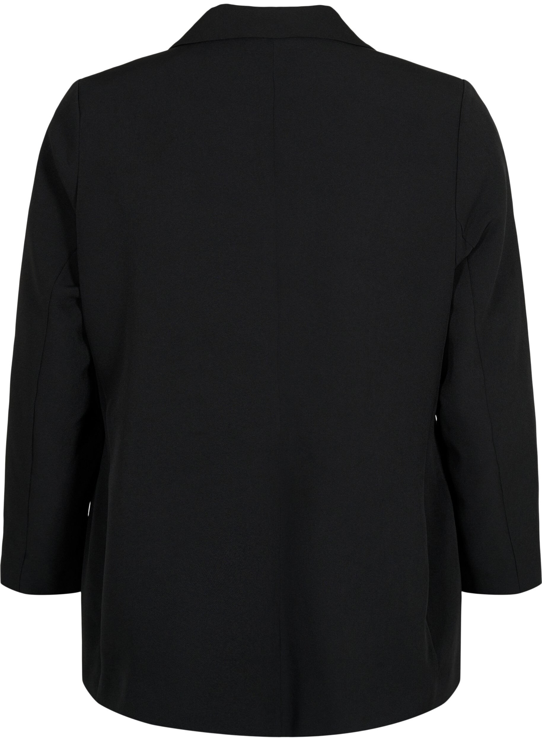 ZizziBlazer classique avec fermeture boutonn&eacute;e, Noir, Packshot image number 1