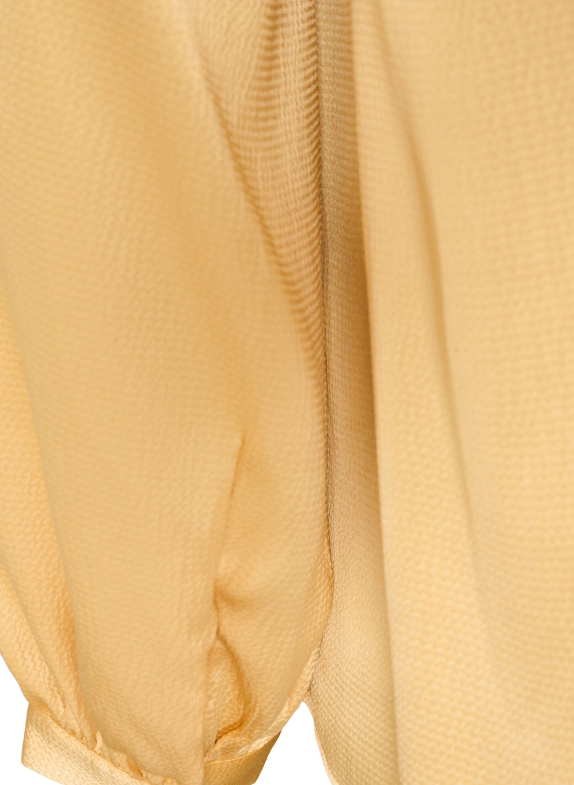 ZizziBlouse avec col de chemise et col en V, Jaune clair, Packshot image number 3