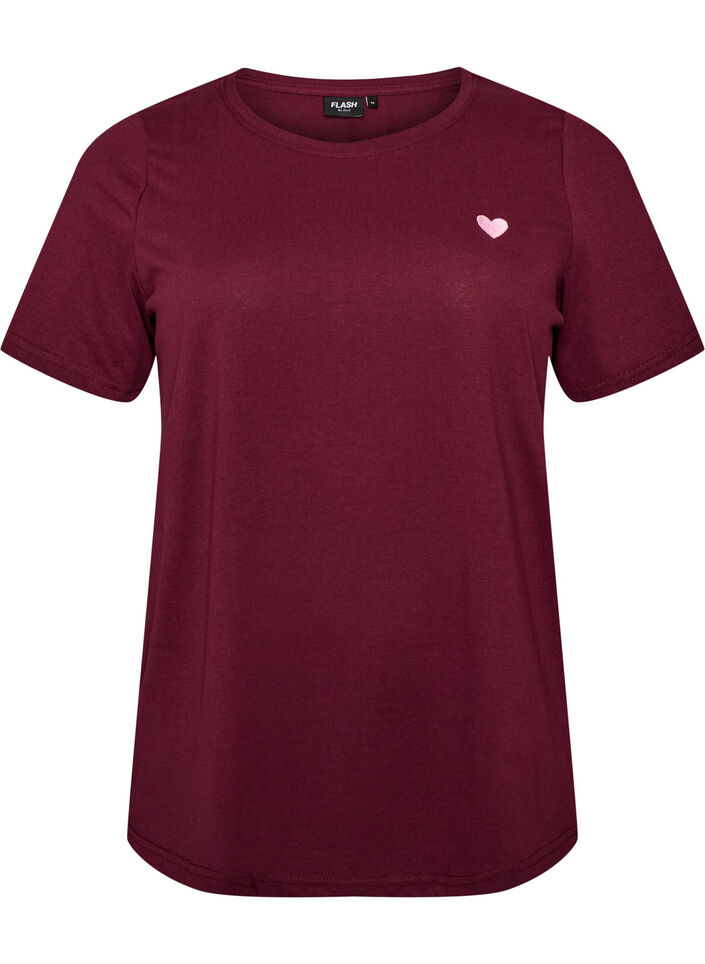 T-shirt imprim&eacute;, Bordeaux, Packshot image number 0