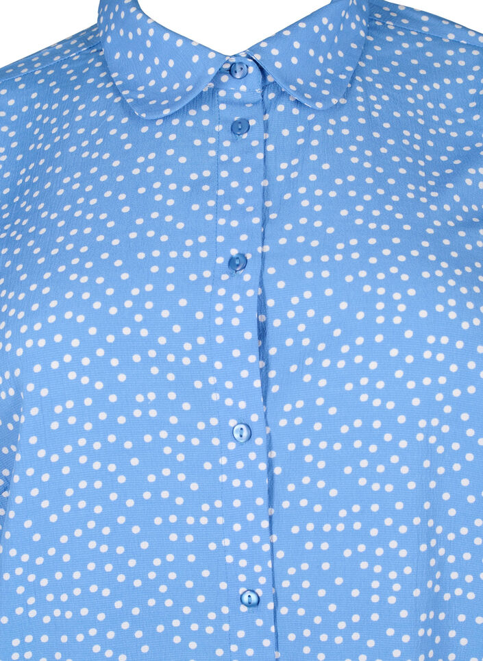 FLASH - Chemise à pois, Marina White Dot, Packshot image number 2