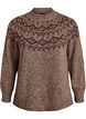 Pull &agrave; motifs nordiques, Marron, Packshot image number 0