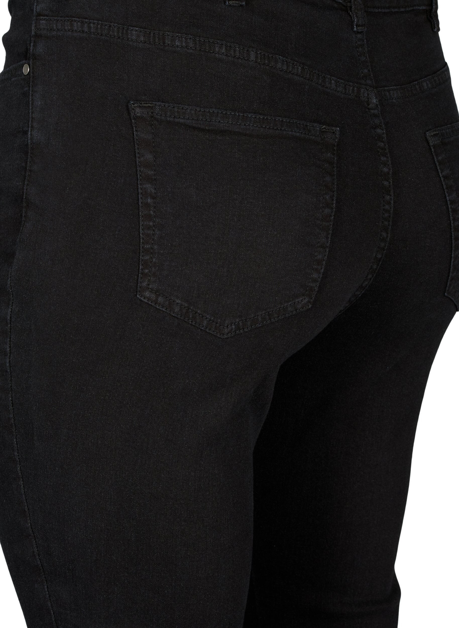 Zizzi Jean Amy &agrave; taille haute avec un ajustement super mince, Black, Packshot image number 3
