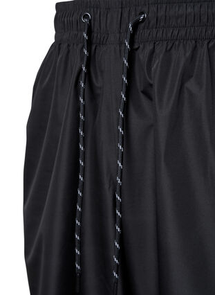 Pantalon de pluie avec élastique et cordon de serrage, Black, Packshot image number 2
