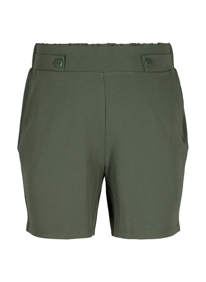 Short avec poches et coupe ample, Vert, Packshot image number 0