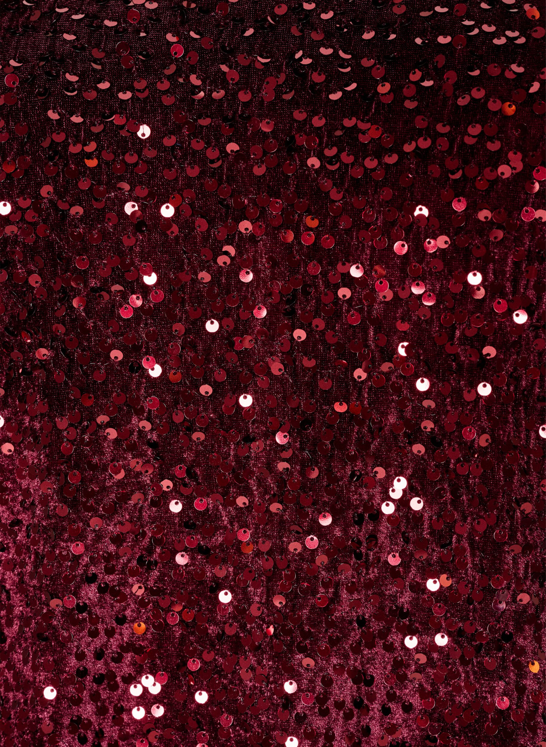 ZizziRobe courte en sequins &agrave; coupe trap&egrave;ze, Bordeaux, Packshot image number 2