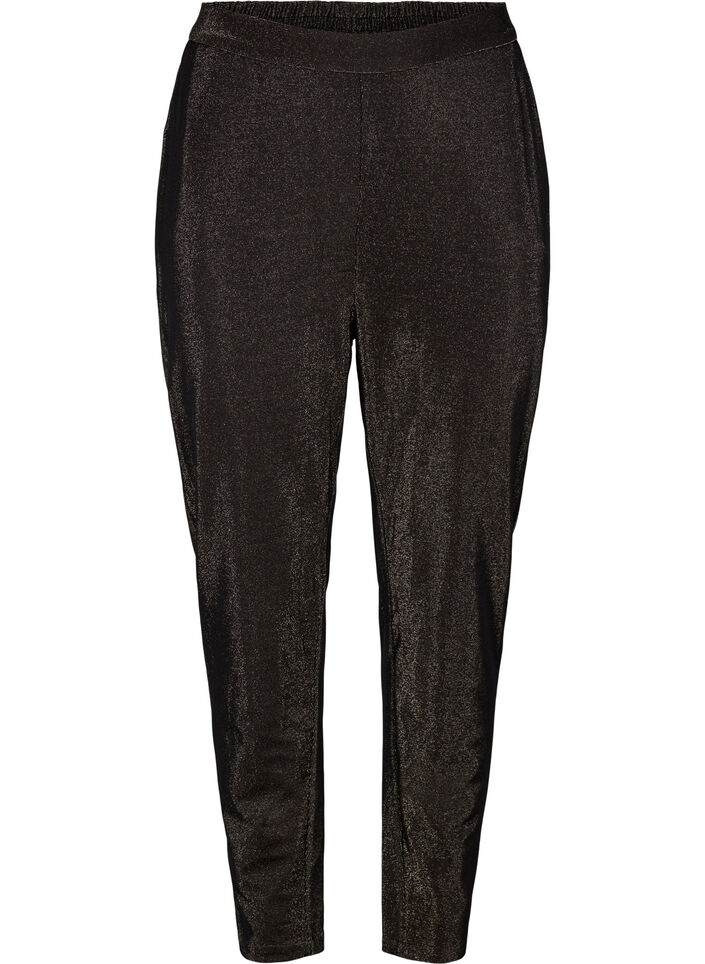 Pantalon Maddison avec mica, Black w. Lurex, Packshot image number 0