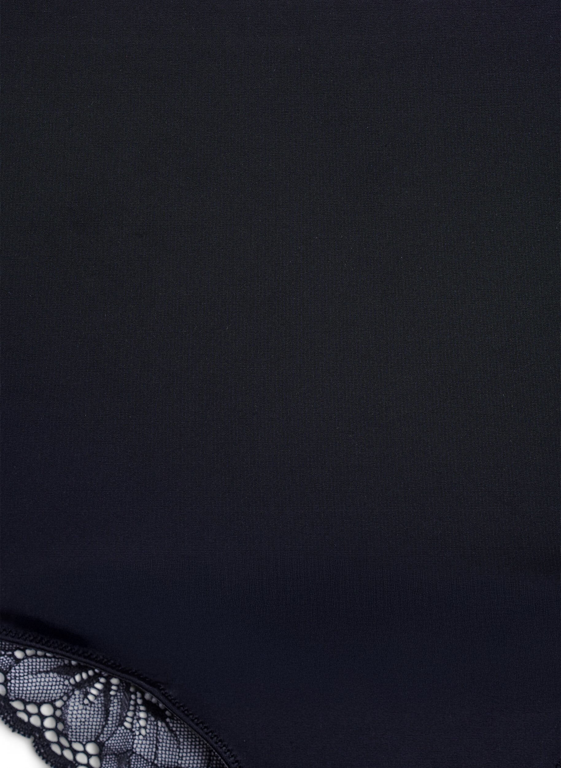 Zizzi Culotte taille haute sculptante en microfibre, Noir, Packshot image number 2