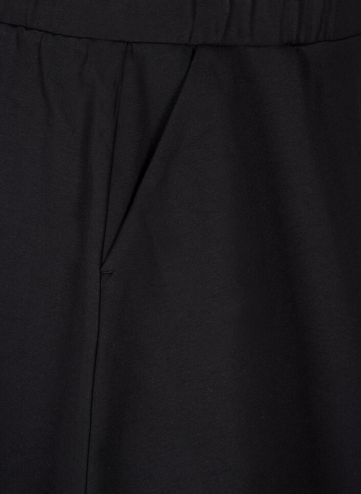 Jupe patineuse en viscose, Noir, Packshot image number 3