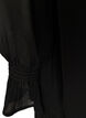 Robe en viscose avec volants et manches transparentes, Noir, Packshot image number 3