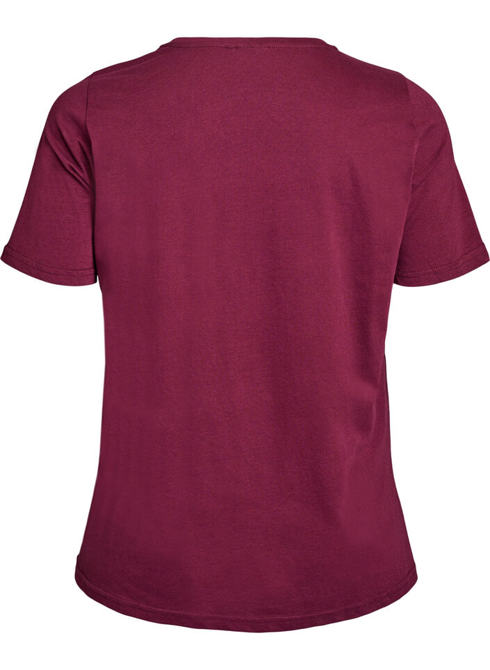 T-shirt imprim&eacute;, Bordeaux, Packshot image number 1
