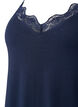 Chemise de nuit avec bord dentelle en viscose, Bleu, Packshot image number 2