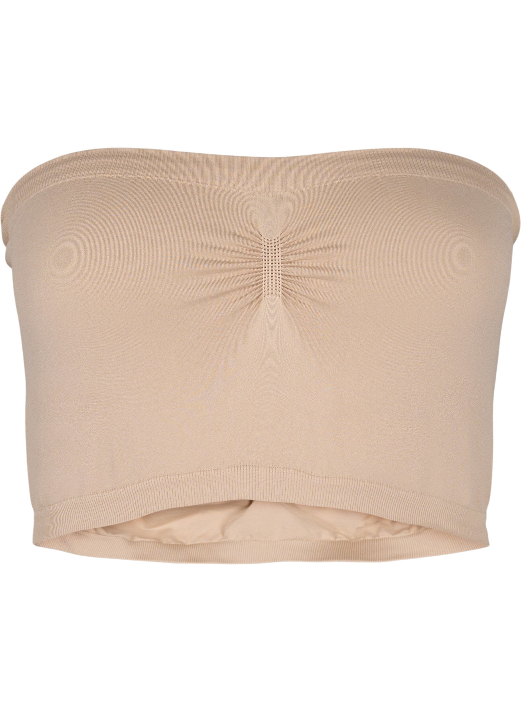 Zizzi Soutien-gorge bandeau, Beige, Packshot image number 0