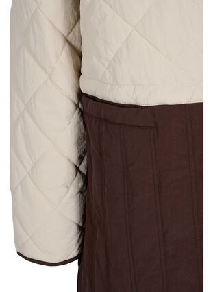 Longue veste matelassée aux couleurs vives, Black Coffee Comb, Packshot image number 3