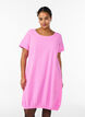 Robe en coton &agrave; manches courtes, Rose, Model image number 0